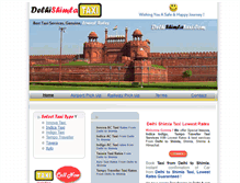 Tablet Screenshot of delhishimlataxi.com